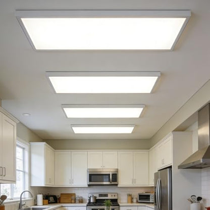 12 Pack Fluorescent Light Covers,23.7"x47.7"x0.2" Milky White Polycarbonate Diffuser Panels,Cuttable Ceiling Light Covers for 2x4ft Drop Ceiling Fixtures,Replacement for Office Classroom Hospital Home