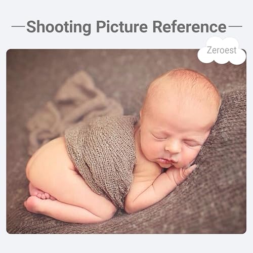 Zeroest Newborn Photo Prop Stretch Knit Wrap for Baby Photography Newborn Photoshoot Outfits Boys Girls Posing Blanket (Soft Brown) - color: Soft Brown