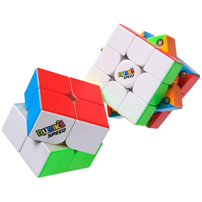 Rubik’s Cube, 3x3 Magnetic Speed Cube & 2x2 Speed Cube 2-Pack, for Super Fast Solves, Problem-Solving Brain Teaser, Fidget Toy & Sensory Puzzle, Easter Basket Stuffer, for Ages 8 & Up - color: Magnetic 2-pack