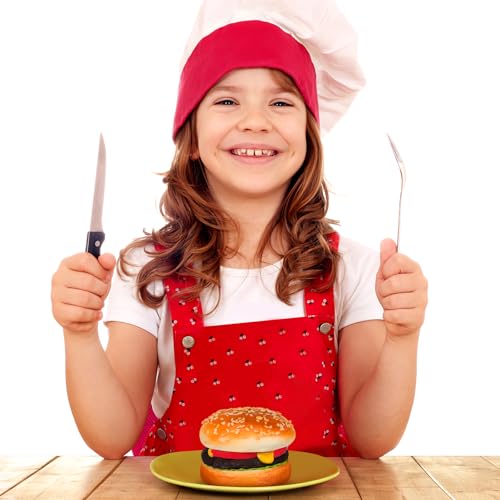 Didiseaon Artificial Pu Hamburger Model 3.14X2.75X2.75In Realistic Fake Burger Decor for Home Kitchen Display Photography Prop Bakery Ornament