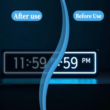 4 Pcs Light Dimming Stickers Light Cover Filters 5 × 6.7 Inch Adhesive LED Blocking Sheets Electronics Screen Diffuser Film Number Readable for Cable Box Monitor Alarm Clock Radio