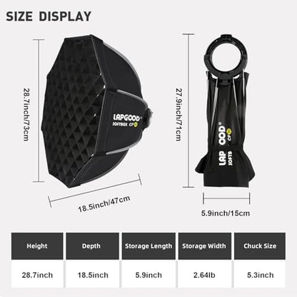Godox MS300V 300W Studio Strobe Light Kit,2.4G Bowens Mount Photography Light with CF80 Quick Installation Softbox,Stainless Steel Light Stand,5-in-1 Light Reflector for Studio Photography Lighting