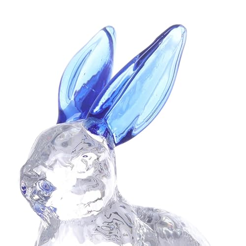 2X Figurine Decorative Figurine Bunny Statue Photo Props Tabletop Ornament Modern Statue for Office Bedroom Centerpiece