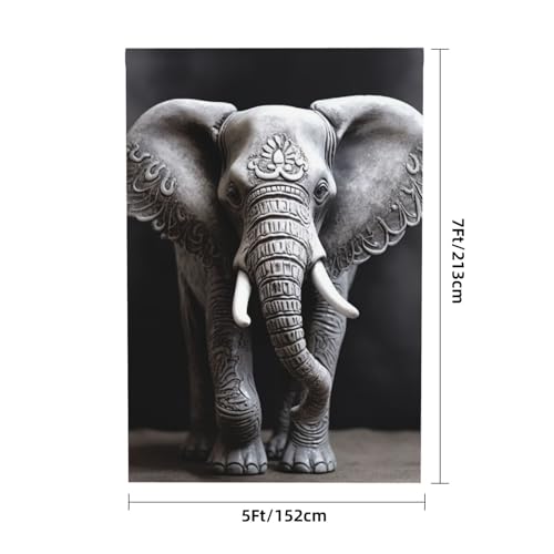 Gray Elephant Backdrop Background for Photography 5x7ft Photobooth Professional Photo Backdrop Curtains Video Photography Studio Photo Backgrounds Banner Booth Background Screen Parties - color: Gray Elephant