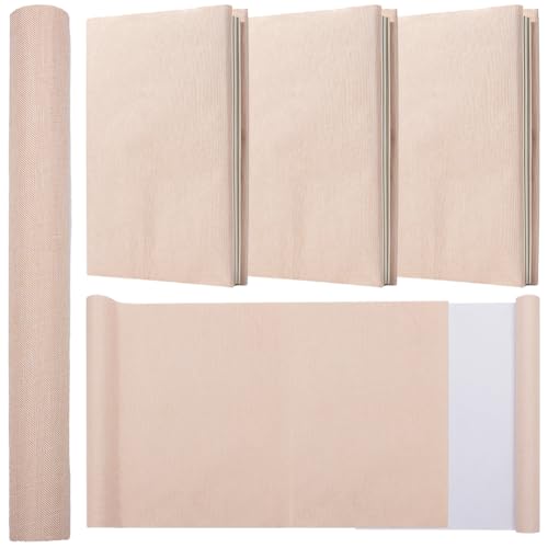 CRASPIRE 51 x 11.8 Linen Book Cloth Nude Pink for Book Binding A4-A8 Fabric Surface Paper Backed Bookcover Album Scrapbooking Archival DIY Covering Protector Bookcloth Bookbinding Supplies - color: Nude Pink