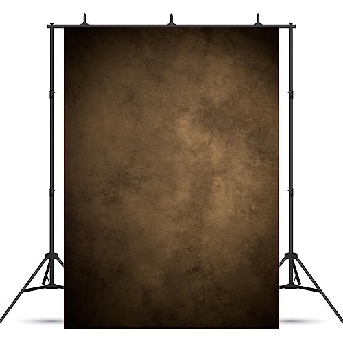 6x8ft Vinyl Texture Abstract Background Character Photo Backdrop Professional Portrait Photography Studio Booth Props (Dark Brown) - color: E01, size: 6x8ft