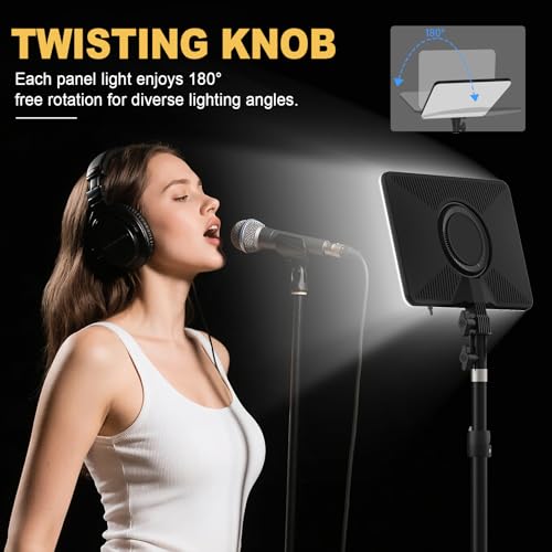 30W Upgraded Photography Lighting Kit, Anautin 1-Pack LED Video Lighting for Video Recording, 3700Lux Studio Lights with Tripod Stand for Photography, Streaming, Gaming, Podcast, Filming, Vlogging - size: 1-Pack, style: 30W Video Light