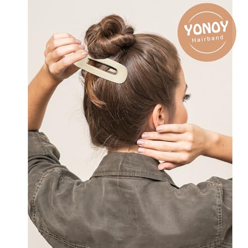 6 Pcs Large Claw Clips, 2 Styles for Thin Fine Thick Hair, Flat French Barrette Stylish, No Slip Big Jaw Butterfly Clip for Women Girls - color: Color C