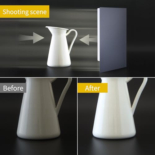 Pino Studio Photography Reflector Cardboard - Product Shooting of Food, Cosmetics, Clothes and jewely - Made in Japan - White and Black - Instagram Photo