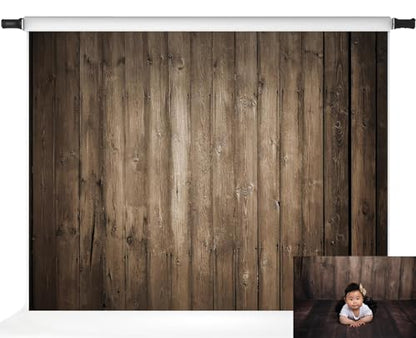 Kate Brown Wood Backdrops Children Rustic Wooden Texture Party Supplies Adult Kids Portrait Photo Studio Props, 7x5ft - size: 7x5ft