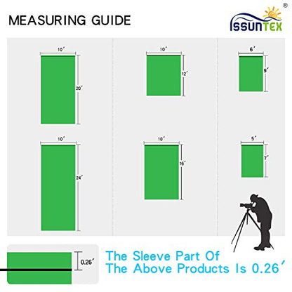 ISSUNTEX 5X7 ft Background Muslin Backdrop, Photo Studio, Collapsible High Density Screen for Video Photography and Television-Green - color: Green, size: 5X7 ft