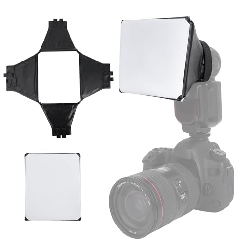 Softbox, Professional Camera Flash Diffuser Compact Light Modifier for Studio Portrait Photography Digital Cameras Content Creators Vloggers Event Lighting
