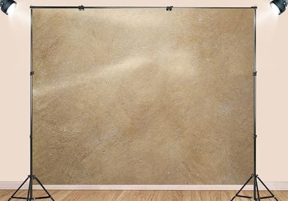 20X10ft Fabric Tan Beige Stone Wall Texture Backdrop Warm Sandy Grunge Surface Photography Background Neutral Minimalist Party Decorations Tapestry Home Decor Photo Studio Props - size: 20X10ft