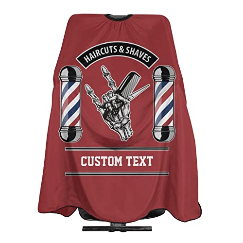 Custom Waterproof Barber Cape Personalized Text Barber Shop Salon Cape for Men Customized Hair Cutting Cape - color: Haircut Shave Barbershop