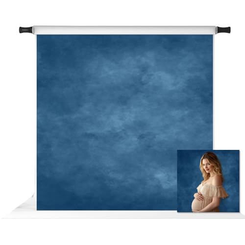 Kate 10x10ft Abstract Photography Backdrop Blue Portrait Background Studio Blue Backdrops - color: Blue, size: 10x10ft