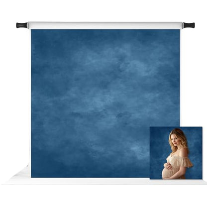 Kate 10x10ft Abstract Photography Backdrop Blue Portrait Background Studio Blue Backdrops - color: Blue, size: 10x10ft
