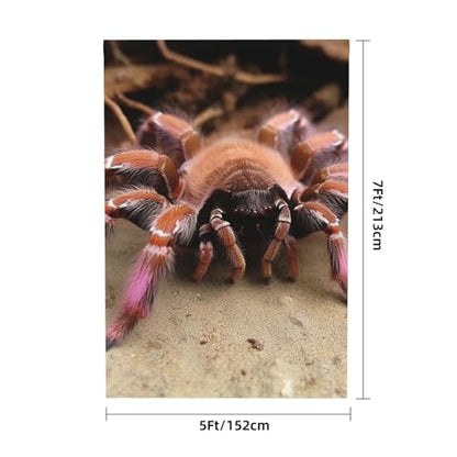 Large Mexican Pink Tarantula Backdrop Background for Photography 5x7ft Photobooth Professional Photo Backdrop Curtains Video Photography Studio Photo Backgrounds Banner Booth Background Screen Parties - color: Large Mexican Pink Tarantula