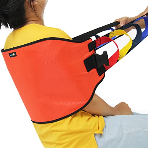 Transfer Sling Transfer Belt for Seniors, Widened Back Curve Design Transfer Belt for Movement, Transfer Boards for Bedridden Patient, Back Lift Belt for Patient Care (Orange) - color: Orange 1