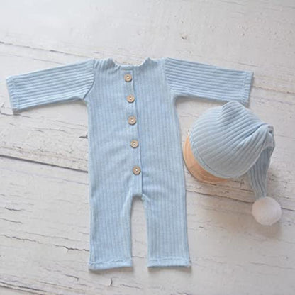 Zeroest Newborn Photography Outfits for Boy and Girl Photoshoot Props (Baby Blue 2#) - color: Baby Blue 2#