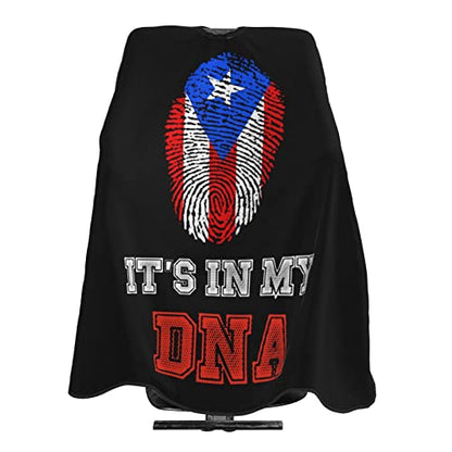 Puerto Rico Barber Cape With Adjustable Closure, Hairdressing Haircut Apron Barber Cover Gown For Hairdresser Styling Home - color: Puerto Rico