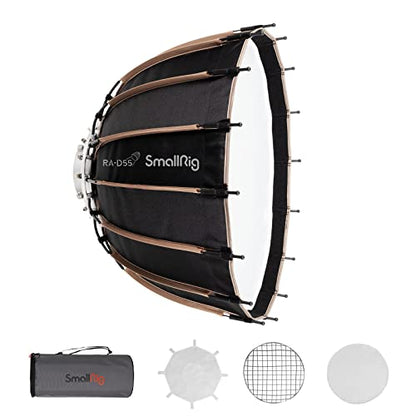 SmallRig Parabolic Softbox Quick Release, Parabolic Softbox, Compatible with SmallRig RC 120D/RC 120B/RC 220D/RC220B and Other Bowens Mount Light (21.6inch/55cm) - size: 21.6inch/55cm