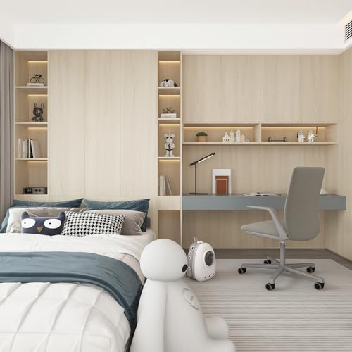 Boobest 15.7"x354" Wood Textured Peel and Stick Wallpaper - Beige Wood Look Contact Paper for Countertops, Waterproof Self Adhesive Wood Grain Vinyl for Kitchen Cabinets, Living Room - size: 15.7" x 354.3"