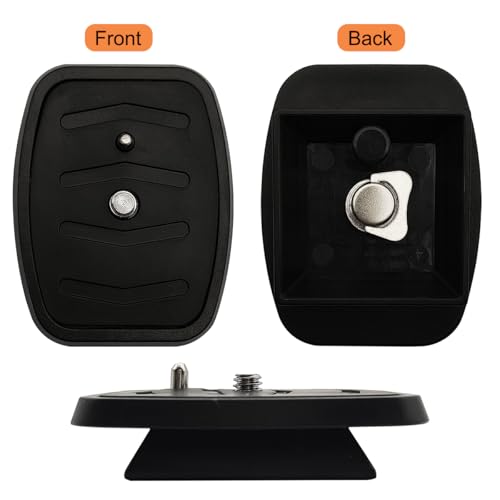 44mm Quick Release Plate, Universal QB-4W Tripod Mount Adapter Replacement for Select Tripods with 44mmx44mm Mounting Slot - Camera Mounting Base Plate - size: 44 MM