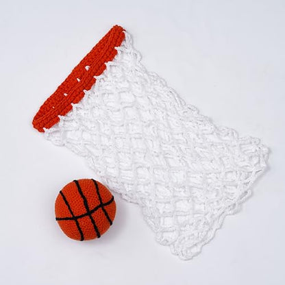 Zeroest Newborn Photography Outfits and Props Crochet Baby Basketball Hat Net Photo Prop Infant Boy Girl Photoshoot Knitted