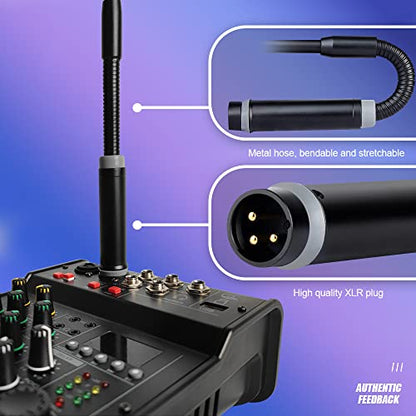 Professional Dynamic Microphone for DJ Mixer Dedicated Disc Shouting Microphone KTV Bar Gooseneck Mic