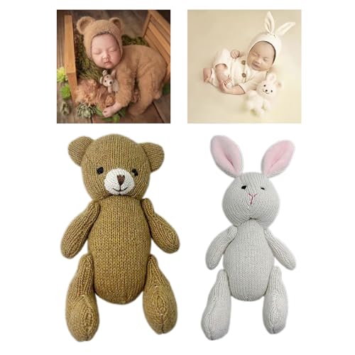 Newborn Photo Posing Props Knit Bear Baby Photo Props Lovely Photo Gear Children Room Decorations