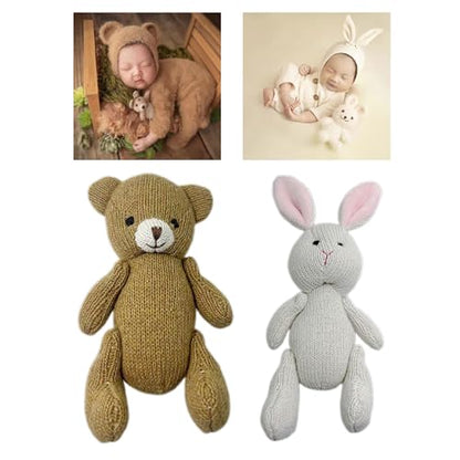 Newborn Photo Posing Props Knit Bear Baby Photo Props Lovely Photo Gear Children Room Decorations