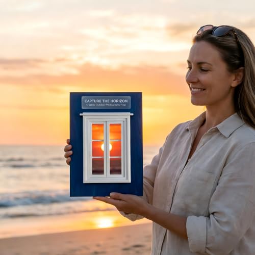 Creative Window Prop, Innovative Travel Photography Frame Accessory, Photography Creative Prop Accessories, Portable Outdoor Picture Frame for Scenic Vacation Shots