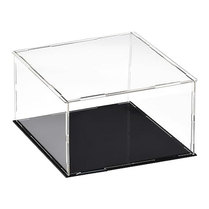 uxcell Acrylic Clear Display Case Box Dustproof Protection Showcase Cube Collectibles Show Box 7.9x7.9x3.9inch - size: 7.9x7.9x3.9 inch