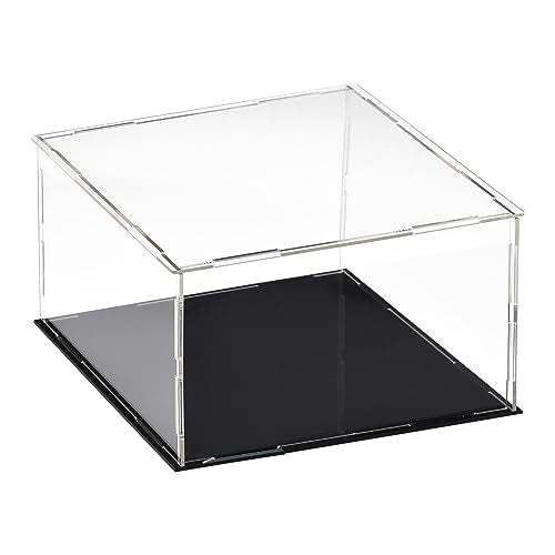 uxcell Acrylic Clear Display Case Box Dustproof Protection Showcase Cube Collectibles Show Box 7.9x7.9x3.9inch - size: 7.9x7.9x3.9 inch
