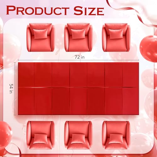 2pcs Red Foil Tablecloth 54*72 Inch Plastic Christmas Carnival Birthday Party Table Cloths Disposable Waterproof Table Cover for Graduation Anniversary Wedding Baby Shower Bridal Party Supplies - color: Red
