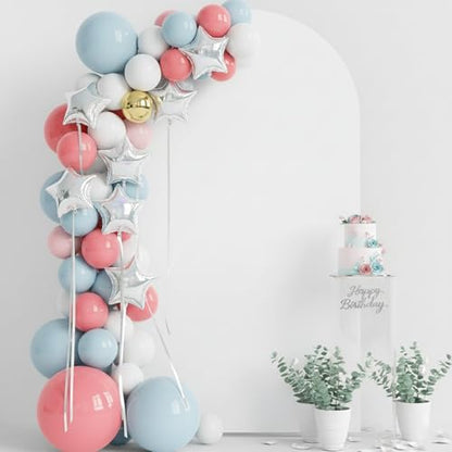 Double Sided 6.6FT White Arch Backdrop Cover Spandex Fitted Stretchy Arch Covers for Wedding Birthday Party Bridal Baby Shower Ceremony - color: White, size: 6.6FT