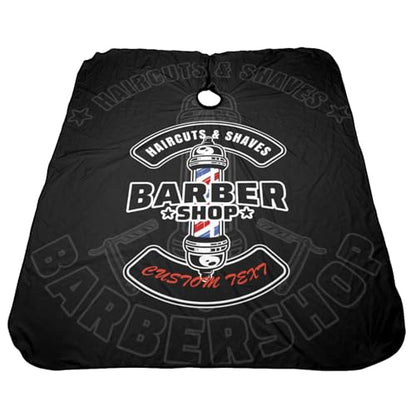 Custom Barber Cape, Personalized Haircut Salon Cape for Men - color: Barber Style 3