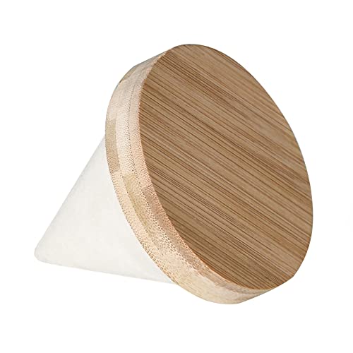 Pangkeep Bamboo Cone Bracelet Display Stand for Show Selling (Beige) - color: Beige