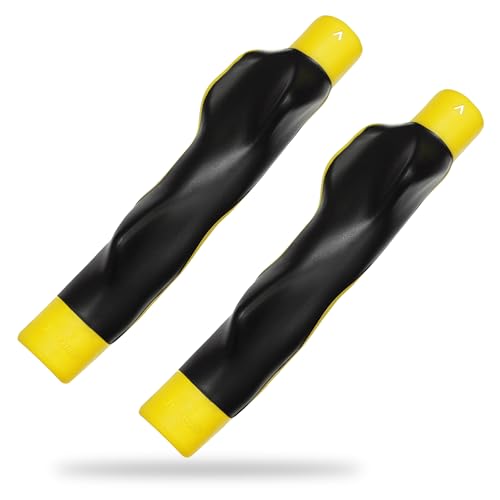 Golf Grip Trainer, Right or Left Handed Golf Training Aid for All Levels of Golfers - Fix Hand Position & Grasp, Master Correct Grip Posture, Golf Accessories - color: Yellow-2 Pack, size: Right Hand