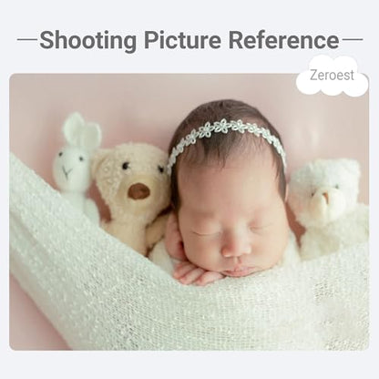 Zeroest Newborn Photo Prop Stretch Knit Wrap for Baby Photography Newborn Photoshoot Outfits Boys Girls Posing Blanket (White) - color: White