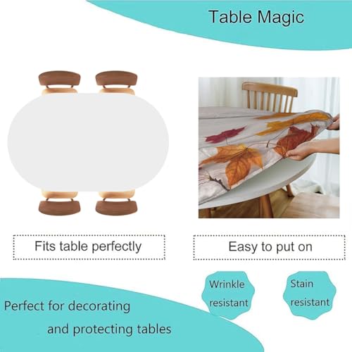 Wood Texture Background White Fitted Oval Tablecloth Elastic Edge Waterproof Splash Proof Outdoor Table Cover for Dining Wedding Party Picnic, Fits 42"x60" Oval Tables, Style66 - color: Wood Texture -17, size: 42" x 60" (Oval)