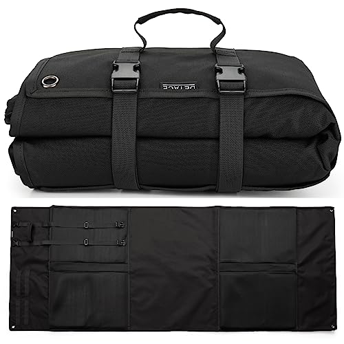 DEYACE Shooting Mats Prone Padded, Extra Large Portable Roll Up Shooting Padded Mat for Range Shooting and Hunting - color: Black