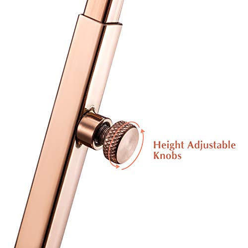 Polmart Countertop Adjustable Display Stand Stand for Purses/Handbags, Wreaths, Wigs, Hats and Crafts (T-Stand, Rose Gold) - color: Rose Gold