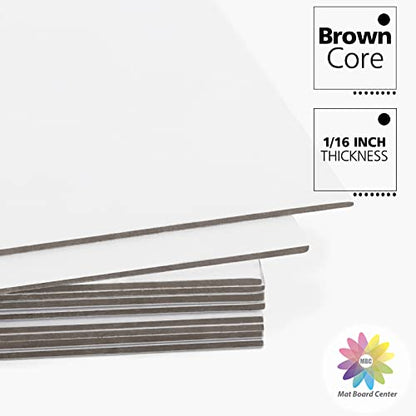 Mat Board Center, 10 Pack 9x12 White Backing Boards, Cardboard for Arts, Prints, Frames, Photos and More - size: 9x12