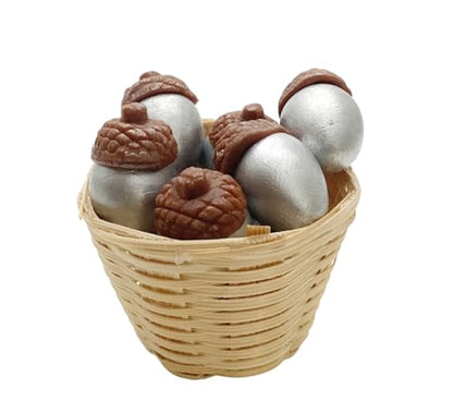 Mini Acorns for Crafts15 Silver Acorn Garden Display Minimal Decoration