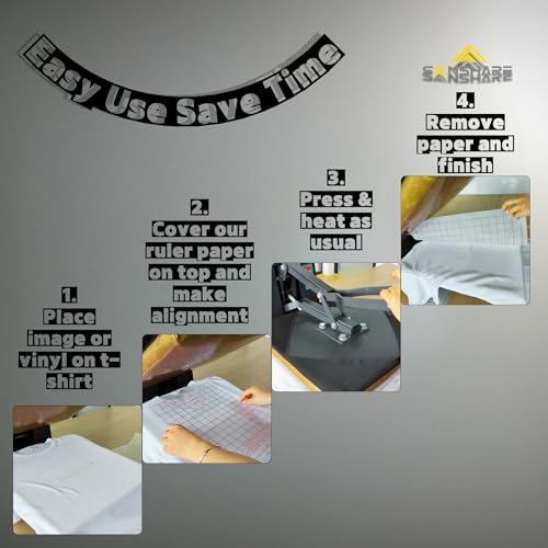 Translucent Paper T-Shirt Ruler Lines For Vinyl Alignment and Accurate Placement Full Shirt Reusable Accessories for Heat Press Sublimation Sewing and DTF