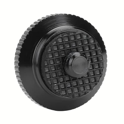 Acouto Quick Release Plate Mini Aluminium Alloy Camera Round Quick Release Plate Head 1/4 inch Screw for Compact Action Tripod Mounts Clamps Red Replacement - size: Red