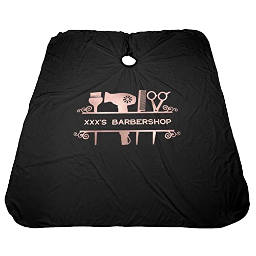 Custom Waterproof Barber Cape Personalized Text Barber Shop Salon Cape for Men Customized Hair Cutting Cape - color: Barber Shop