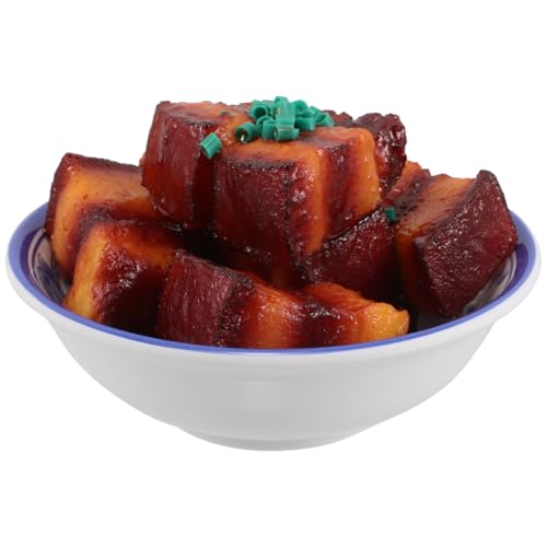 YARNOW Fake Braised Pork Belly 5.11 Inch Realistic Simulated Food Model for Photography Props Restaurant Display and Kitchen Decor