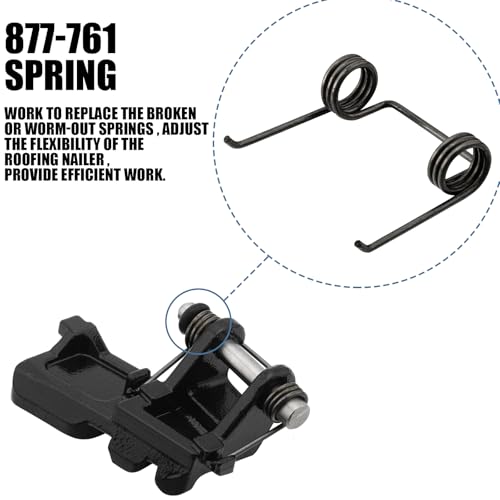 Hicarer 40 Pcs 877-761 Nailer Feeder Springs for Coil Roofing Nailer Compatible with Hitachi Nv45ab Nv45ab2 Nv50ap2 Nv50a1